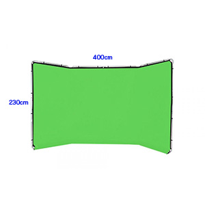 クロマキーグリーン 400cm x 230cm