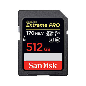 SDカード 512GB [Extreme PRO UHS-I V30]